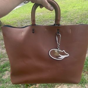 COACH Rogue Tote Saddle Brown